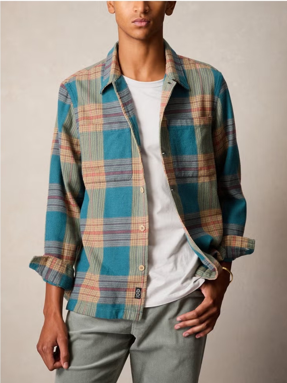 Todd Snyder Relaxed Plaid Flannel Overshirt